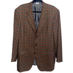 Brioni Wilkes Bashford Blazer Mens 44L Sports Coat Jacket Wool Italy *Flaw
